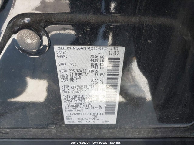 Nissan Rogue Sl 2014 5N1AT2MT0EC768901 Image 15