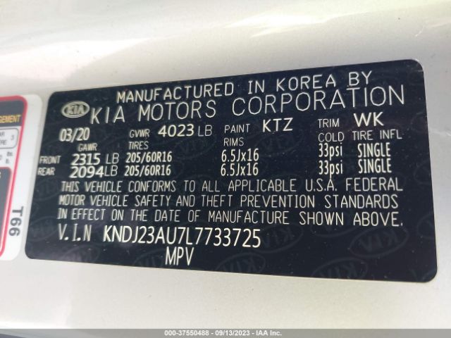 KNDJ23AU7L7733725 KIA SOUL S