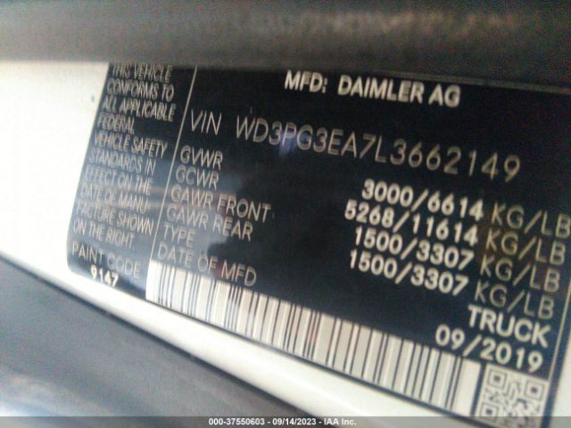 WD3PG3EA7L3662149 Mercedes-Benz METRIS CARGO VAN