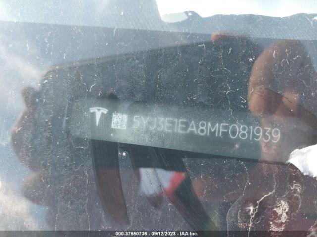 5YJ3E1EA8MF081939 Tesla Model 3 Standard Range Plus