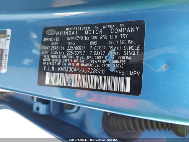 Hyundai Tucson Sel Plus 2018 KM8J3CA42JU728536 Image 16