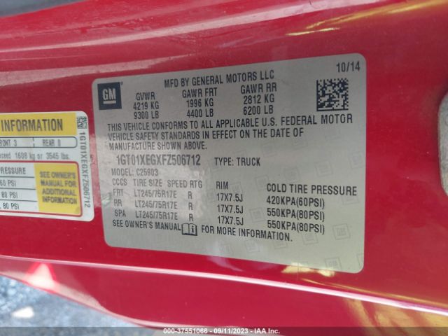 1GT01XEGXFZ506712 GMC SIERRA 2500HD