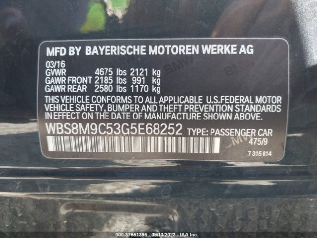 WBS8M9C53G5E68252 BMW M3