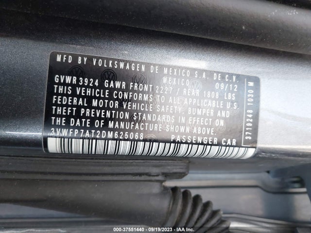 2013 VOLKSWAGEN BEETLE COUPE 3VWFP7AT2DM625068 Photo 8