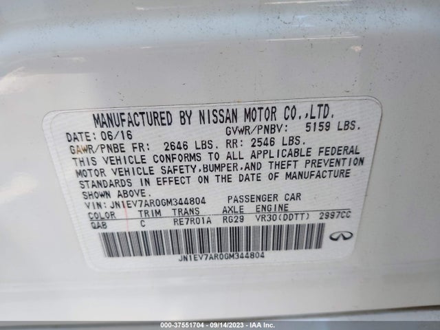 JN1EV7AR0GM344804 Infiniti Q50 3.0t Premium