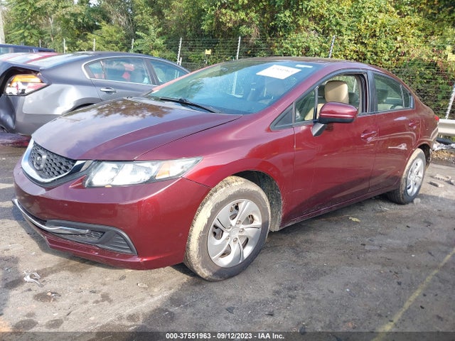 Honda Civic Sedan Lx 2014 2HGFB2F59EH553589 Image 2