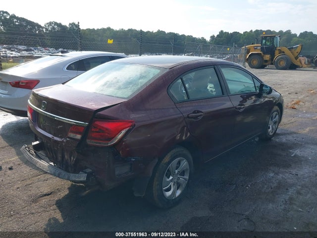 Honda Civic Sedan Lx 2014 2HGFB2F59EH553589 Image 4