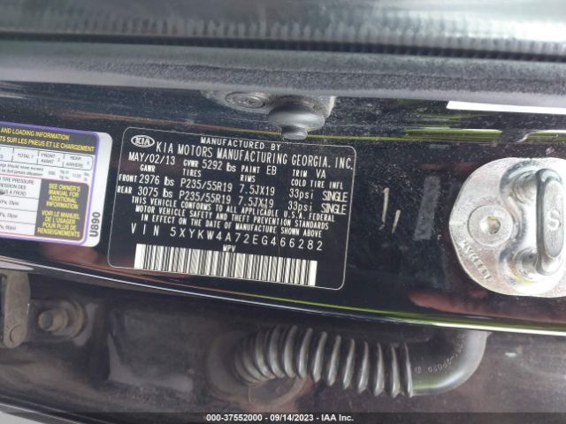 5XYKW4A72EG466282 KIA Sorento Sx Limited