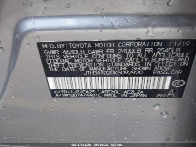 JTHBA1D20K5092920 Lexus IS 300