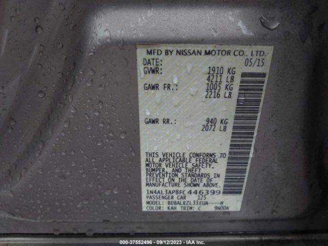 1N4AL3AP8FC446399 Nissan Altima 2.5 Sl
