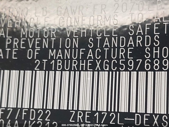 Toyota Corolla S Plus 2016 2T1BURHEXGC597689 Image 9