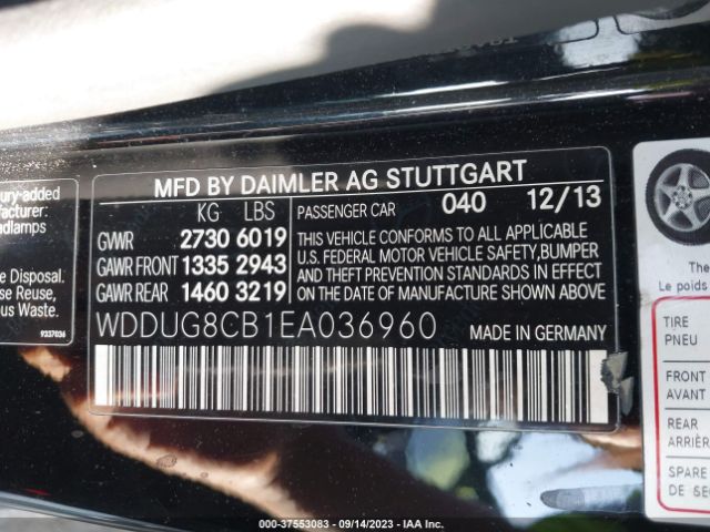 WDDUG8CB1EA036960 Mercedes-Benz S-class S 550