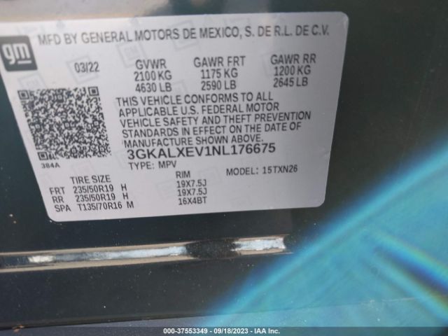 3GKALXEV1NL176675 GMC Terrain Denali