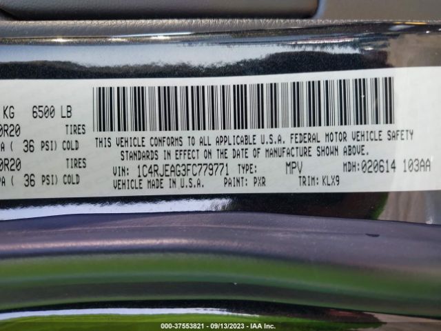 1C4RJEAG3FC779771 Jeep Grand Cherokee Altitude