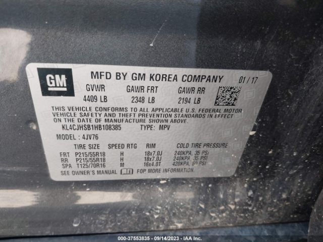 KL4CJHSB1HB108385 Buick Encore Premium