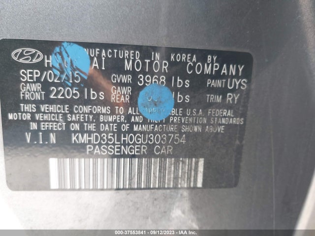 Hyundai ELANTRA GT 2016 KMHD35LH0GU303754 Image 9
