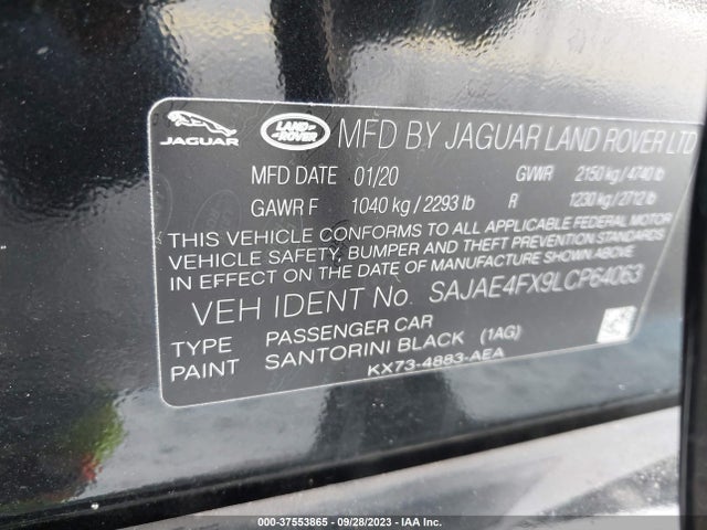 2020 JAGUAR XE SAJAE4FX9LCP64063 Photo 8