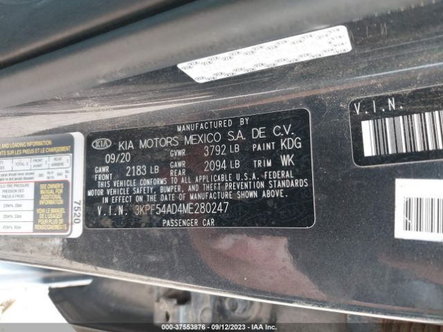 3KPF54AD4ME280247 KIA FORTE EX