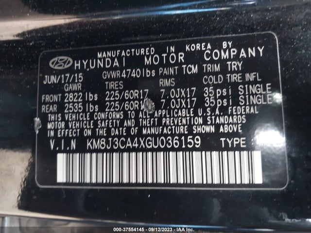 Hyundai TUCSON SE 2016 KM8J3CA4XGU036159 Image 9