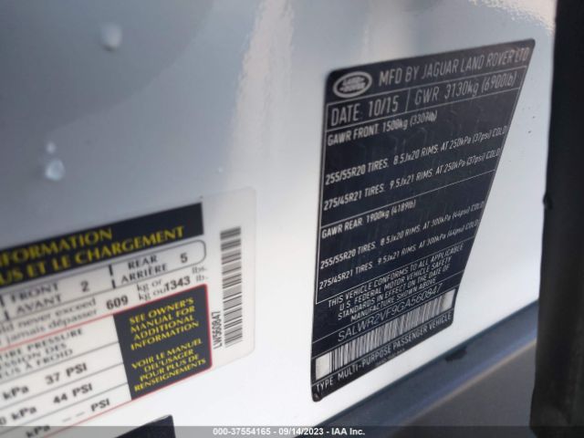 SALWR2VF9GA560847 Land Rover Range Rover Sport V6 Hse