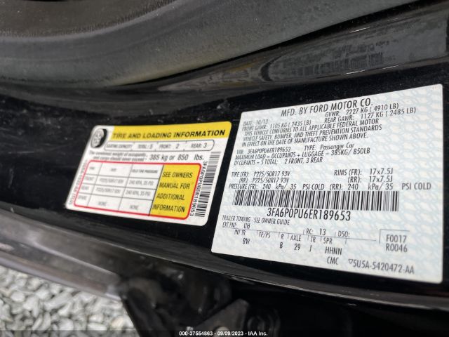 3FA6P0PU6ER189653 Ford Fusion Energi Se Luxury