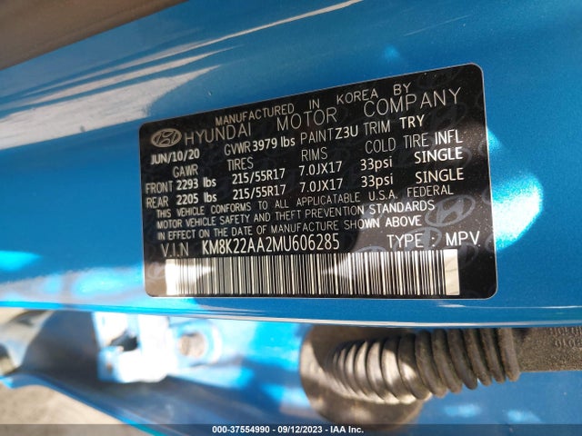 Hyundai Kona Sel 2021 KM8K22AA2MU606285 Image 9