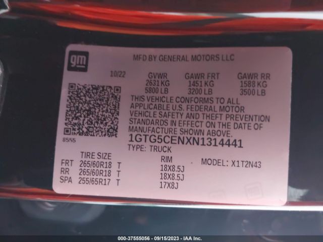 1GTG5CENXN1314441 GMC Canyon 2wd Elevation