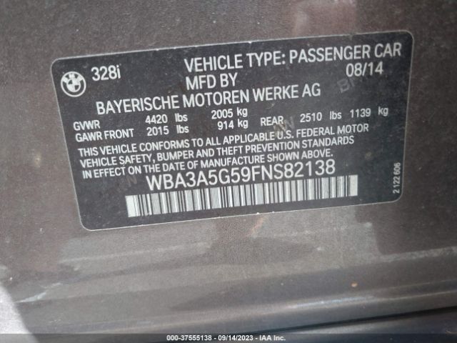 WBA3A5G59FNS82138 BMW 3 Series 328i