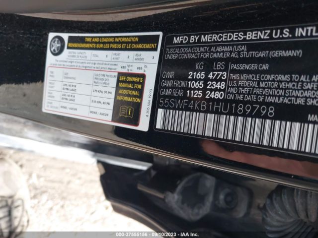 55SWF4KB1HU189798 Mercedes-Benz C 300 Sport 4matic/luxury 4matic/4matic
