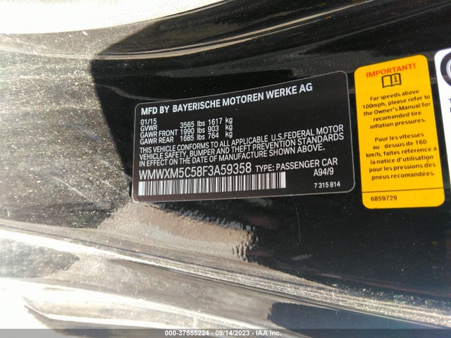 2015 MINI HARDTOP WMWXM5C58F3A59358 Photo 8