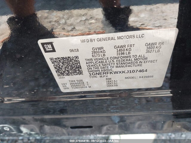 Chevrolet Traverse Ls 2019 1GNERFKWXKJ107464 Image 9