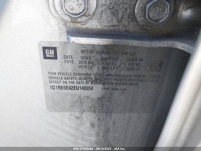 Chevrolet Volt 2014 1G1RE6E42EU140034 Image 10