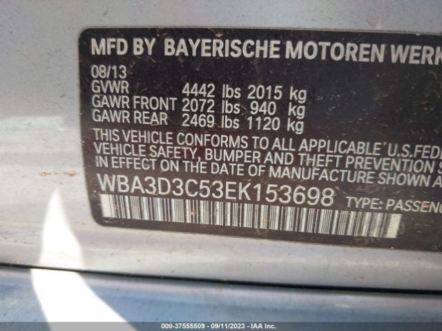 WBA3D3C53EK153698 BMW 3 Series 328d