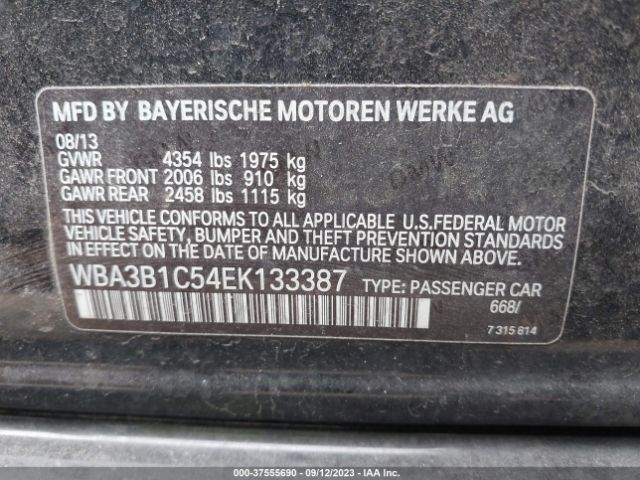 WBA3B1C54EK133387 BMW 3 Series 320i