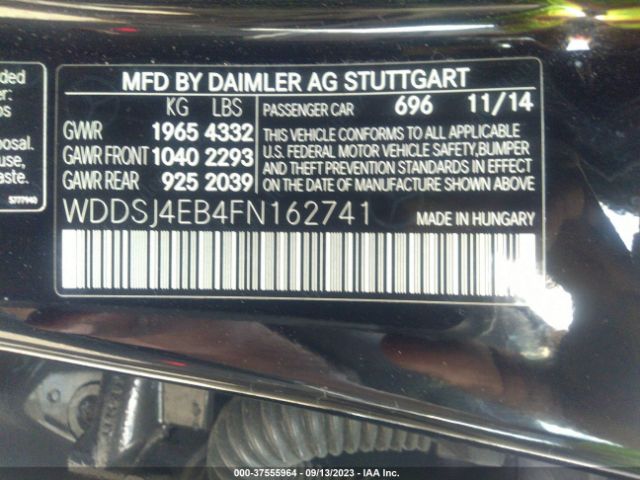 WDDSJ4EB4FN162741 Mercedes-Benz Cla-class Cla 250