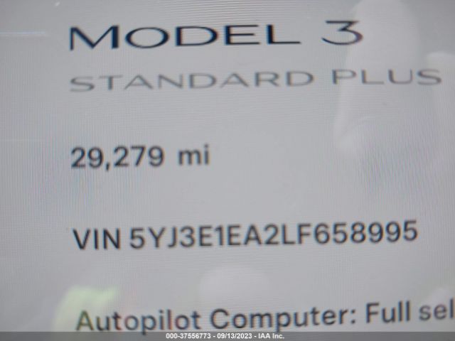 5YJ3E1EA2LF658995 Tesla Model 3 Standard Range