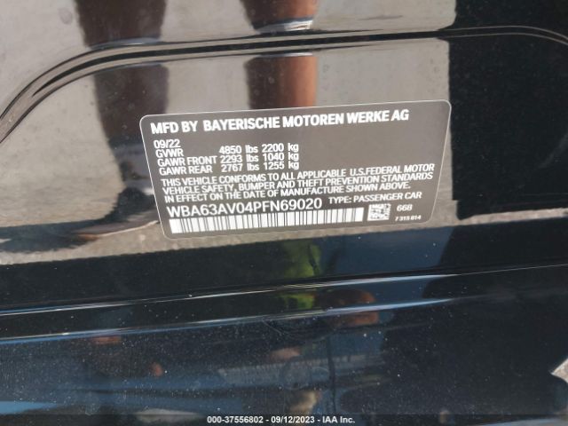 WBA63AV04PFN69020 BMW 4 Series 430i