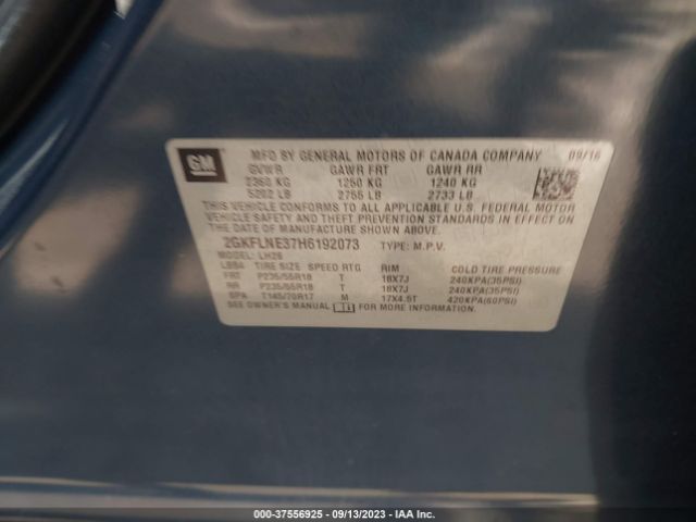 2GKFLNE37H6192073 GMC Terrain Sle