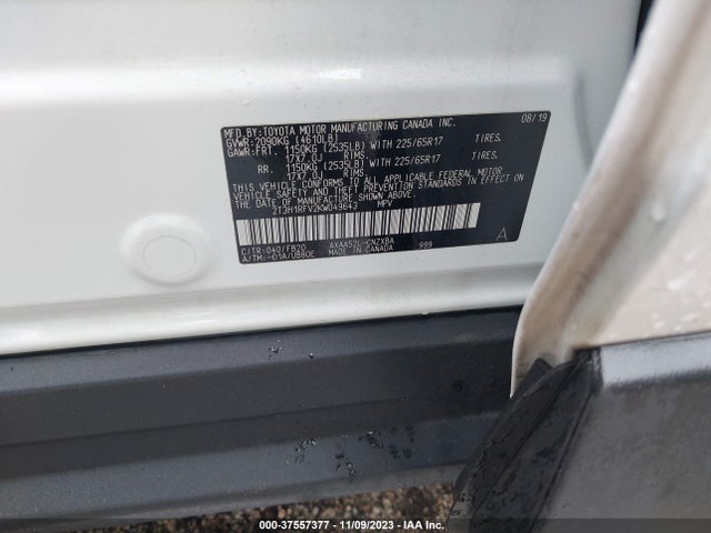 Toyota RAV4 LE 2019 2T3H1RFV2KW049643 Image 9
