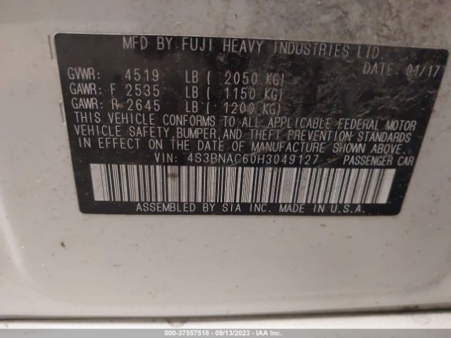 4S3BNAC60H3049127 Subaru Legacy Premium