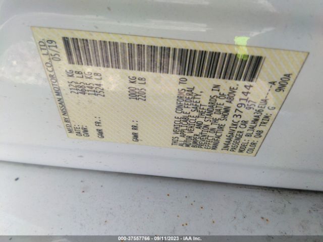 1N4AA6AV1KC379144 Nissan Maxima Platinum