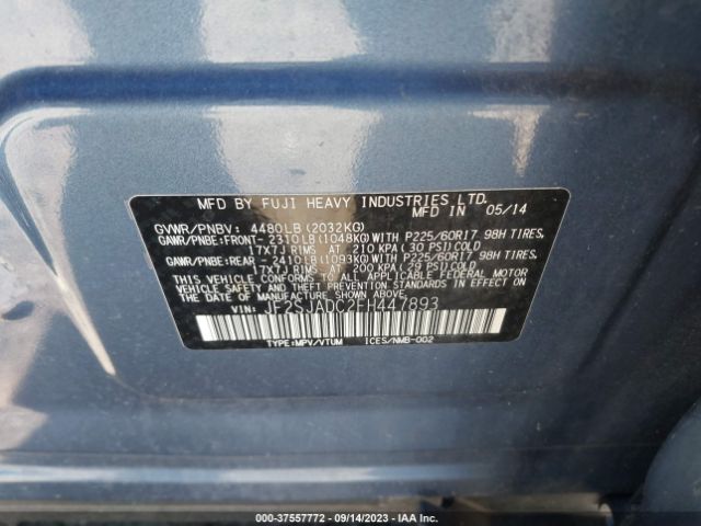 JF2SJADC2FH447893 Subaru Forester 2.5i Premium