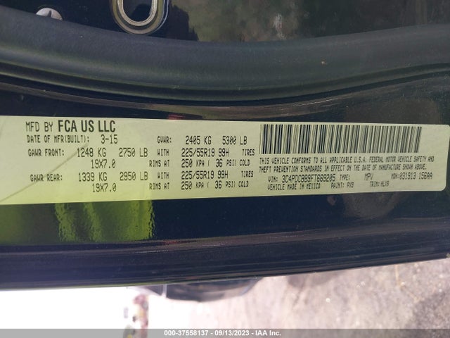Dodge Journey Sxt 2015 3C4PDCBB9FT669205 Image 9