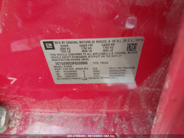 3GTU2VEC0FG282866 GMC Sierra 1500 Slt