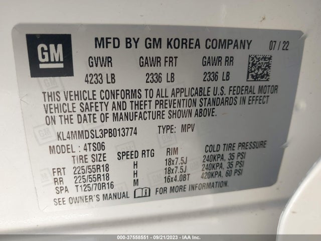 Buick Encore Gx Select Fwd 2023 KL4MMDSL3PB013774 Image 9