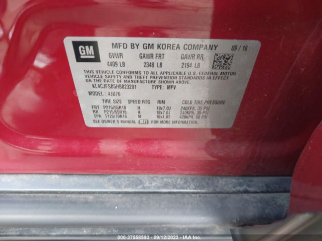 KL4CJFSB5HB023201 Buick Encore Preferred Ii