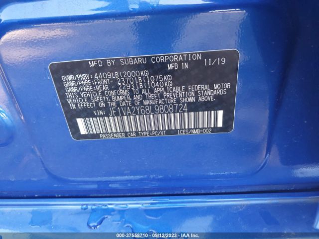 JF1VA2Y68L9808724 Subaru Wrx Sti Limited