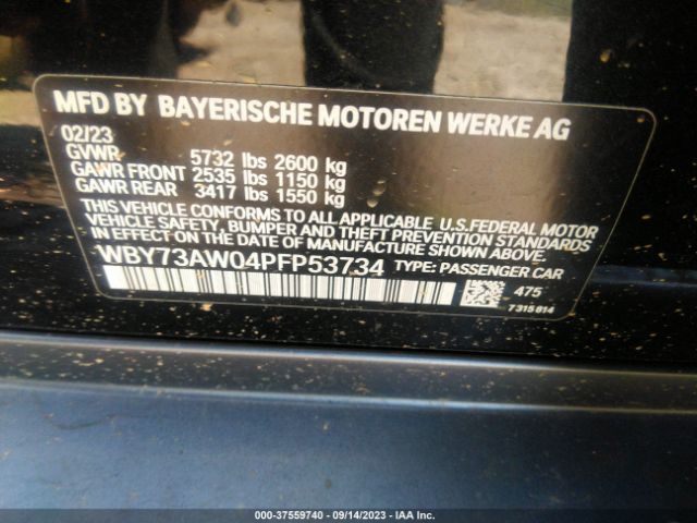 WBY73AW04PFP53734 BMW I4 Edrive40