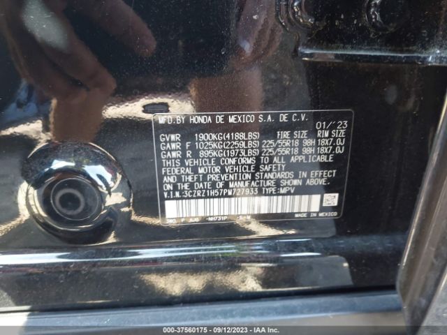 3CZRZ1H57PM727933 Honda HR-V SPORT