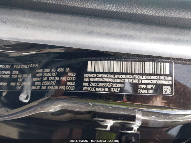 Jeep Renegade Latitude 2018 ZACCJBBBXJPJ03049 Image 9